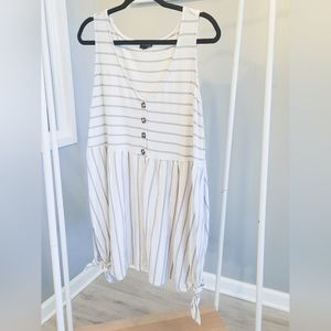 Torrid Striped Sleeveless Tunic